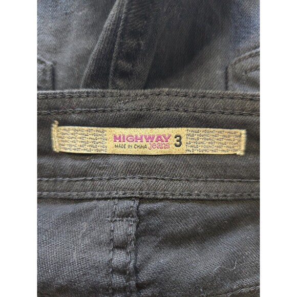 HWY Jeans Black Cutoff Denim Mini Shorts Women Size 3 - Picture 5 of 7